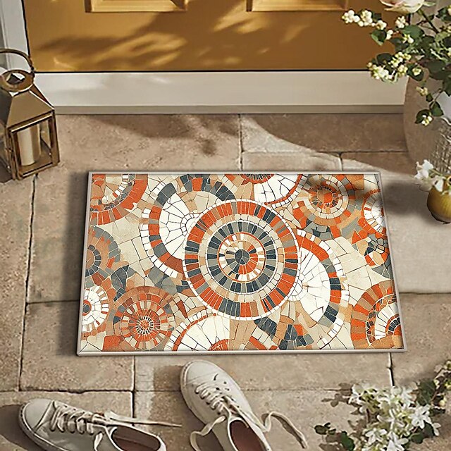 Mosaic Doormat Kitchen Mat Floor Mat Non-Slip Area Rug Oil Proof Rug Indoor Outdoor Mat Bedroom Decor Bathroom Mat Entrance Rug