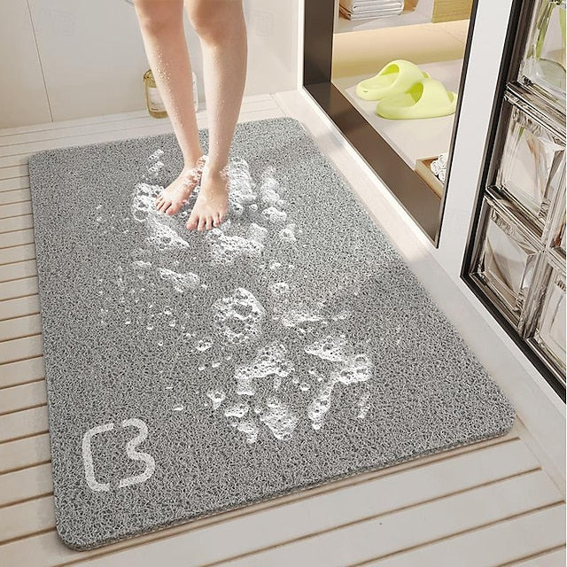 Shower Mat for Inside Shower, Loofah Bath Mat Non Slip Anti Mould Antibacterial Soft PVC Bathtub Mat for Bathroom Wet Shower Areas