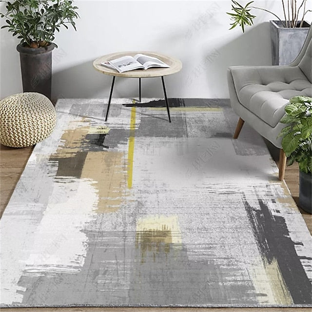 Geometric Living Room Floor Mat Carpet Abstract Area Rug Bedroom Bedside Covered Rectangular Coffee Table Carpet