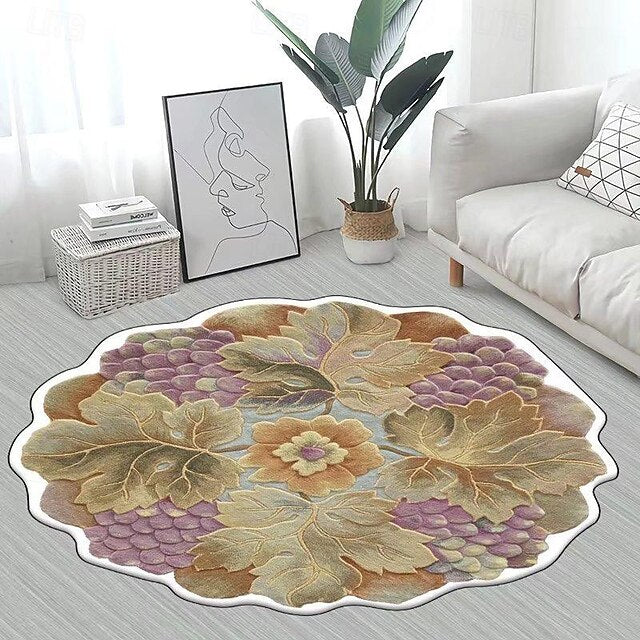 Area Rugs Flower Shaped Rugs Simple 3D Big Flower Carpet Washable Floor Mats