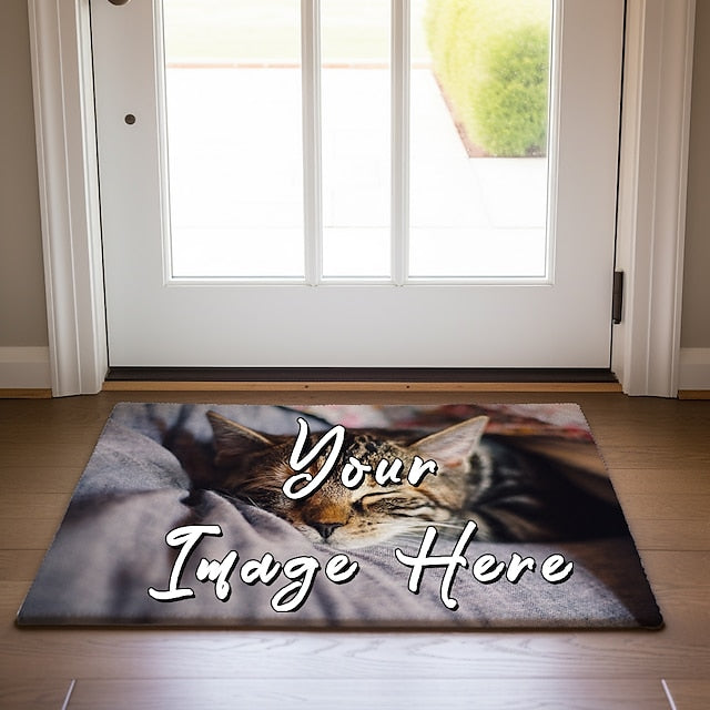 Custom Rug Doormat Floor Mats Washable Rugs Kitchen Mat Non-Slip Oil Proof Rug Indoor Outdoor Mat Bathroom Mat Entrance Rug Add Your Design Personalized Halloween Gift Custom Made