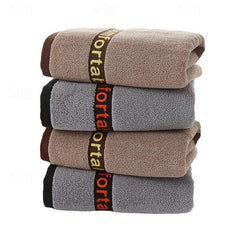 100% Cotton Absorbent Face Towels,Thickened Men's Couple Cotton Towels, Highly Absorbent Towels For Bathrooms, Gyms, Hotels And Spas, Solid Color Bath Towel