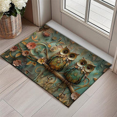 Owl 3D Painting Doormat Kitchen Mat Floor Mat Non-Slip Area Rug Oil Proof Rug Indoor Outdoor Mat Bedroom Decor Bathroom Mat Entrance Rug