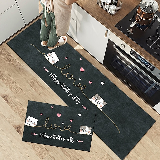 Seasoning Kitchen Mat Non-Slip Oil Proof Rug Indoor Outdoor Mat Bedroom Decor Bathroom Mat Entrance Rug Door Mat