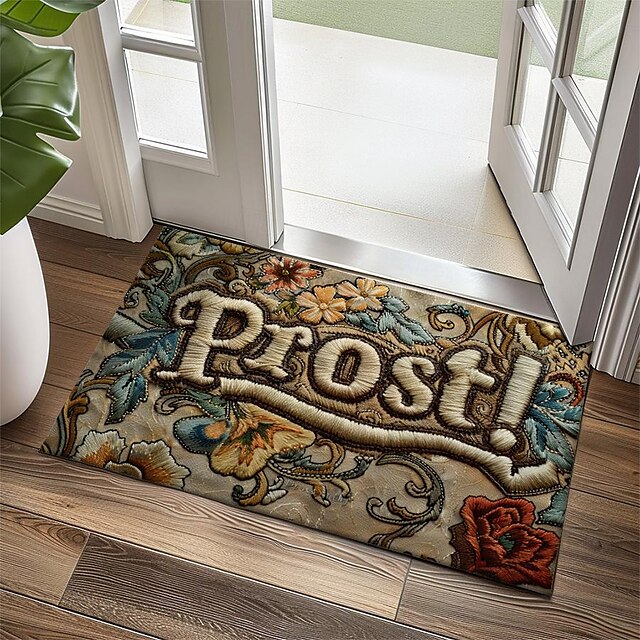 Quilt Beer Doormat Kitchen Mat Floor Mat Non-Slip Area Rug Oil Proof Rug Indoor Outdoor Mat Bedroom Decor Bathroom Mat Entrance Rug