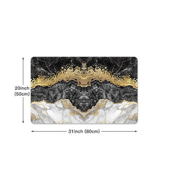 Marble Pattern Kitchen Mat Non-Slip Oil Proof Rug Indoor Outdoor Mat Bedroom Decor Bathroom Mat Entrance Rug Door Mat