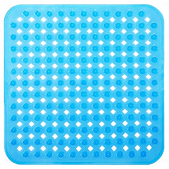 Shower Mats with Drain Hole - Non-Slip Bathtub Mat for Bathroom, Anti-Mildew, Quick-Drying, Comfortable and Safe for Kids and Elderly