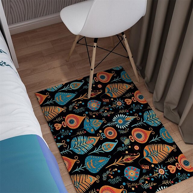 Quilting Art Dots Area Rug Kitchen Mat Non-Slip Oil Proof Floor Mat Livingroom Rug Indoor Outdoor Mat Bedroom Decor Bathroom Mat Entrance Rug Door Mat