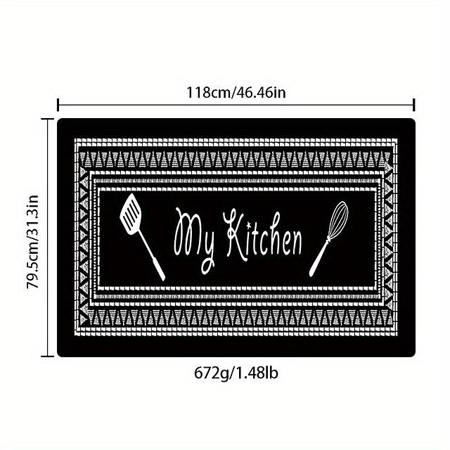 Kitchen Mat Geometric Non-Slip Oil Proof Rug Indoor Outdoor Mat Bedroom Decor Bathroom Mat Entrance Rug Door Mat