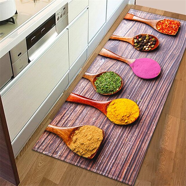 Spices Area Rug Kitchen Mat Non-Slip Oil Proof Floor Mat Livingroom Rug Indoor Outdoor Mat Bedroom Decor Bathroom Mat Entrance Rug Door Mat