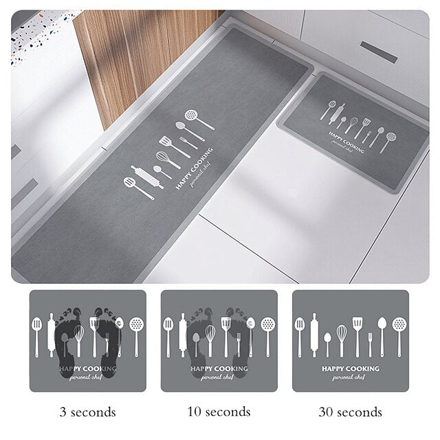 Kitchen Mat Non-Slip Oil Proof Rug Indoor Outdoor Mat Bedroom Decor Bathroom Mat Entrance Rug Door Mat