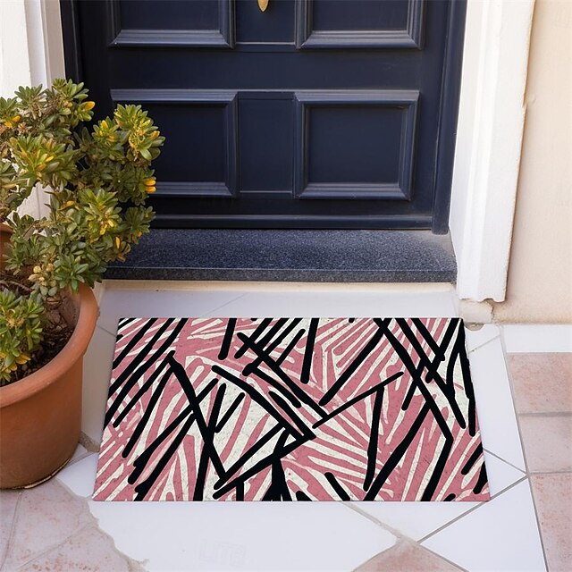 Abstract Line Doormat Floor Mats Washable Rugs Kitchen Mat Non-Slip Oil Proof Rug Indoor Outdoor Mat Bedroom Decor Bathroom Mat Entrance Rug