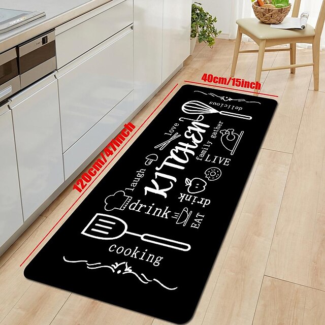 Modern Kitchen Rug Entrance Door Mat Decoration Living Room Rug Home Bedroom Bedside Corridor Floor Bathroom Non-Slip Floor Mat