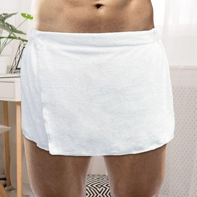 men's shorts home absorbent wearable towel pants beach sexy bath skirt microfiber anti-light