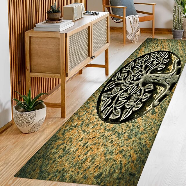 Tree of Life Non-Slip Floor Mat Oil Proof Rug Indoor Outdoor Mat Bedroom Decor Bathroom Mat Entrance Rug Door Mat