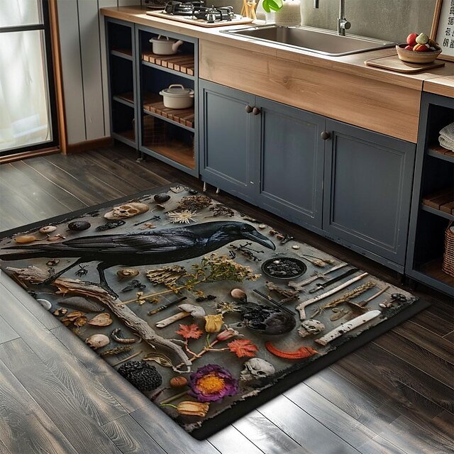 Fish Meat Doormat Kitchen Mat Floor Mat Non-Slip Area Rug Oil Proof Rug Indoor Outdoor Mat Bedroom Decor Bathroom Mat Entrance Rug