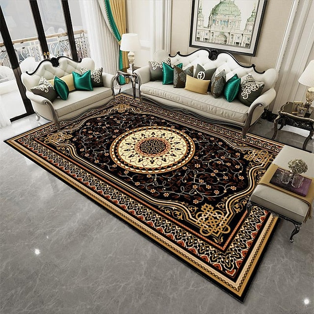 Bohemian Persian Floor Mat Area Rug Non Slip Living Room Sofa Blanket Coffee Table Mat