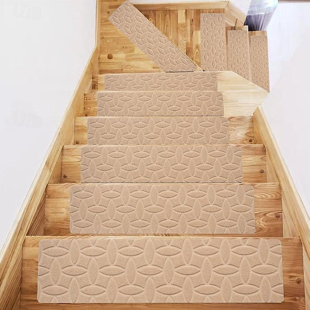 Leaf Carpet Stair Treads for Wooden Steps Stairs Carpet Tape Peel and Stick with Double Adhesive Tape