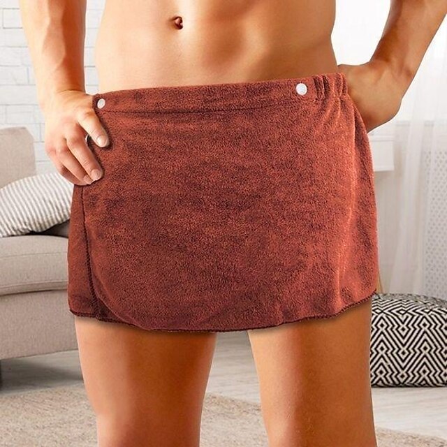 men's shorts home absorbent wearable towel pants beach sexy bath skirt microfiber anti-light