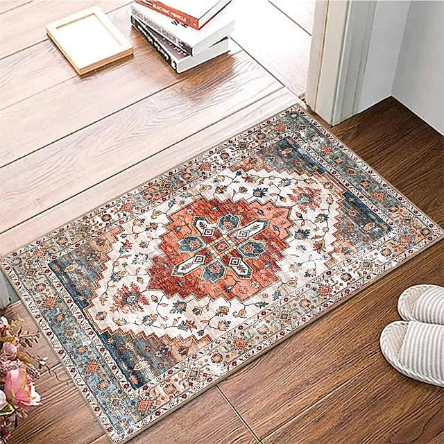 Mandala Bohemian Boho Area Rug Non Slip Floor Mat Bedside Livingroom Bedroom Indoor Outdoor