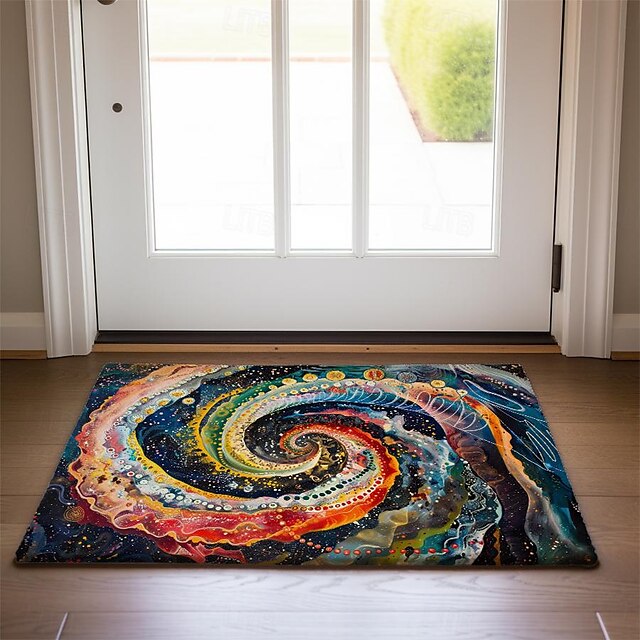 Rainbow Painting Doormat Floor Mats Washable Rugs Kitchen Mat Non-Slip Oil Proof Rug Indoor Outdoor Mat Bedroom Decor Bathroom Mat Entrance Rug