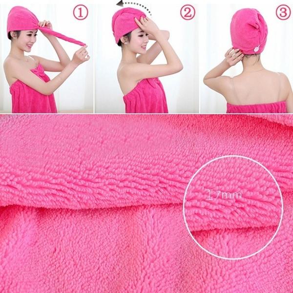 Fashion Women Microfiber Dry Hair Towel