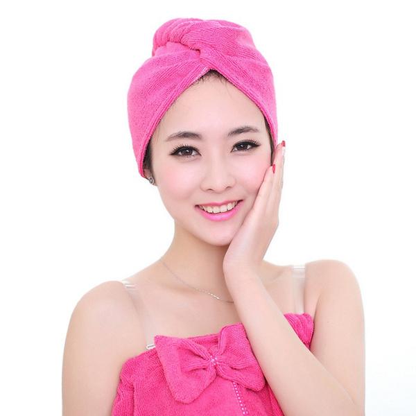 Fashion Women Microfiber Dry Hair Towel