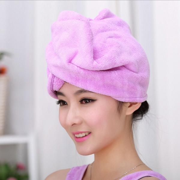 Fashion Women Microfiber Dry Hair Towel