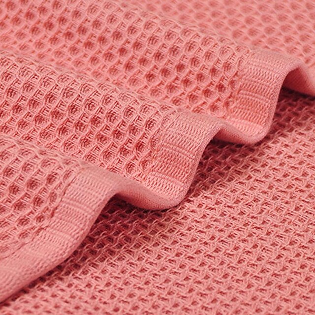 Waffle Style 100% Cotton Bath Towel, Lightweight, Breathable, Absorbent, And Quick Drying Japanese Honeycomb Bath Towel Multi Colors