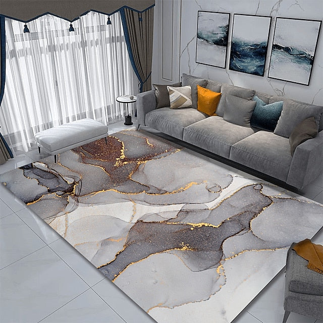 Marble Pattern Rug Floor Mat Hallway Carpets Area Rugs for Bedroom Living Room Carpet Kitchen Bathroom Anti-Slip Door Mats