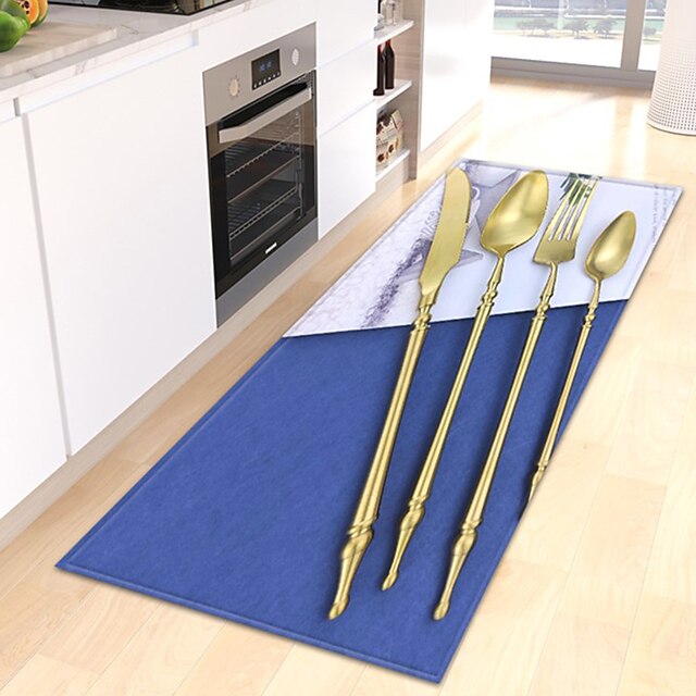 Cutlery Area Rug Kitchen Mat Non-Slip Oil Proof Floor Mat Livingroom Rug Indoor Outdoor Mat Bedroom Decor Bathroom Mat Entrance Rug Door Mat