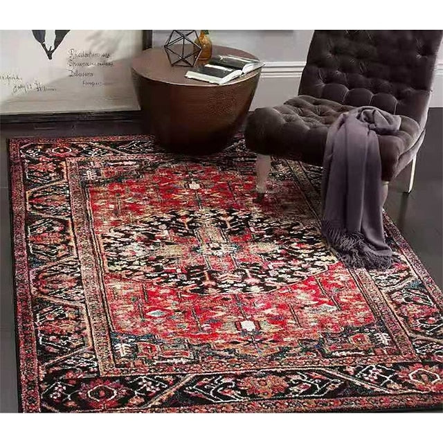 Traditional Persian Floor Mat Area Rug for Livingroom Bedroom Kids Room Indoor Outdoor Decor Anti-Slip