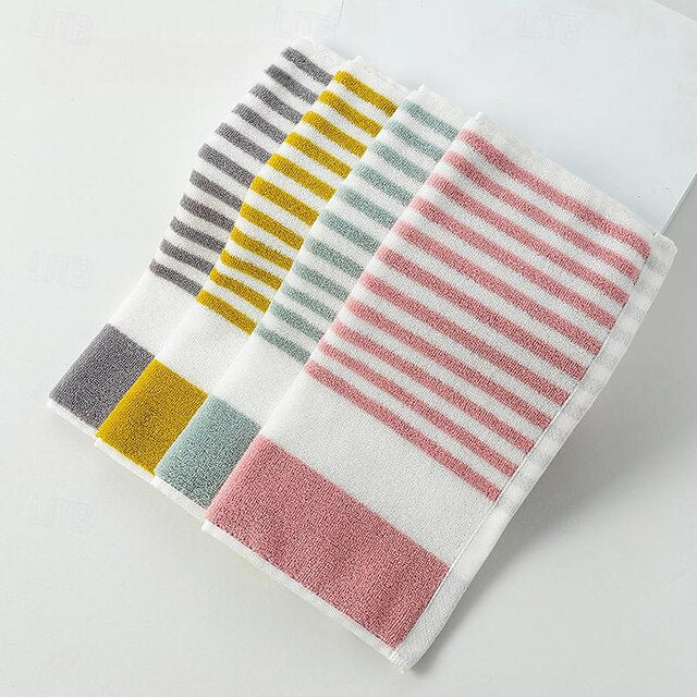 Absorbent Hand Towel 35x35cm Yarn-Dyed Soft Cotton Face Towel Children's Napkin Super Quick-dry