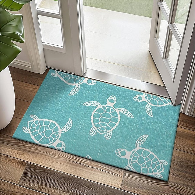 Sea Turtle Doormat Kitchen Mat Floor Mat Non-Slip Area Rug Oil Proof Rug Indoor Outdoor Mat Bedroom Decor Bathroom Mat Entrance Rug