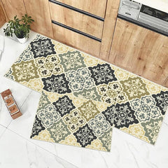 Bohemian Pattern Area Rug Kitchen Mat Non-Slip Oil Proof Floor Mat Livingroom Rug Indoor Outdoor Mat Bedroom Decor Bathroom Mat Entrance Rug Door Mat