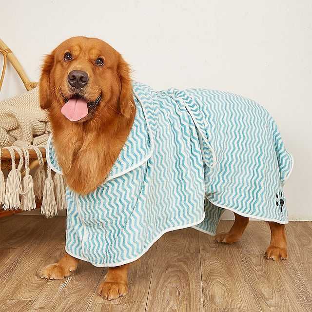 Dog Cat Bath Towel Dog Dry Robe Fashion Casual Winter Breathable Soft Washable Comfortable Outdoor Casual Daily Pool Dog Clothing for Corgi Dachshund Pomeranian Baby Pet Papillon