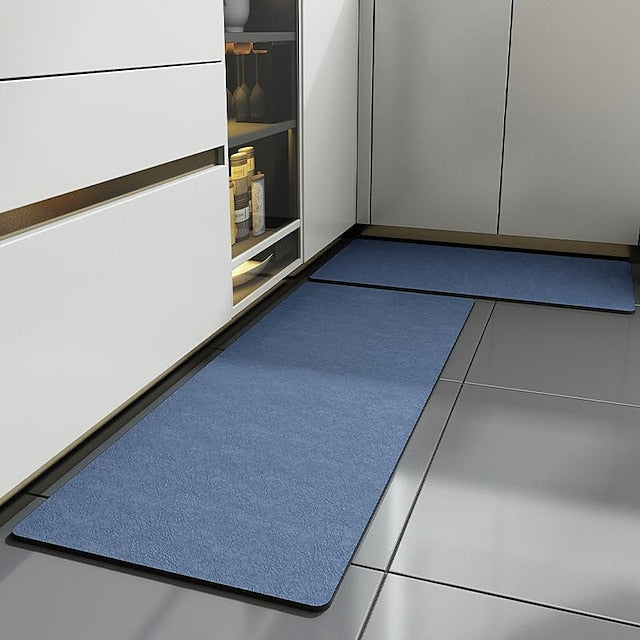 Kitchen Floor Mat Anti-Skid And Oil-Proof Wipe-Free Household Water-Absorbing Oil-Absorbing Floor Mat Waterproof And Oil-Proof Carpet Anti-Dirty Mat