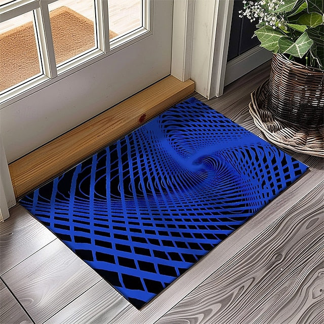 3D Vortex Doormat Kitchen Mat Floor Mat Non-Slip Area Rug Oil Proof Rug Indoor Outdoor Mat Bedroom Decor Bathroom Mat Entrance Rug Optical Illusion