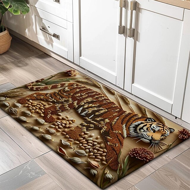 Fish Meat Doormat Kitchen Mat Floor Mat Non-Slip Area Rug Oil Proof Rug Indoor Outdoor Mat Bedroom Decor Bathroom Mat Entrance Rug