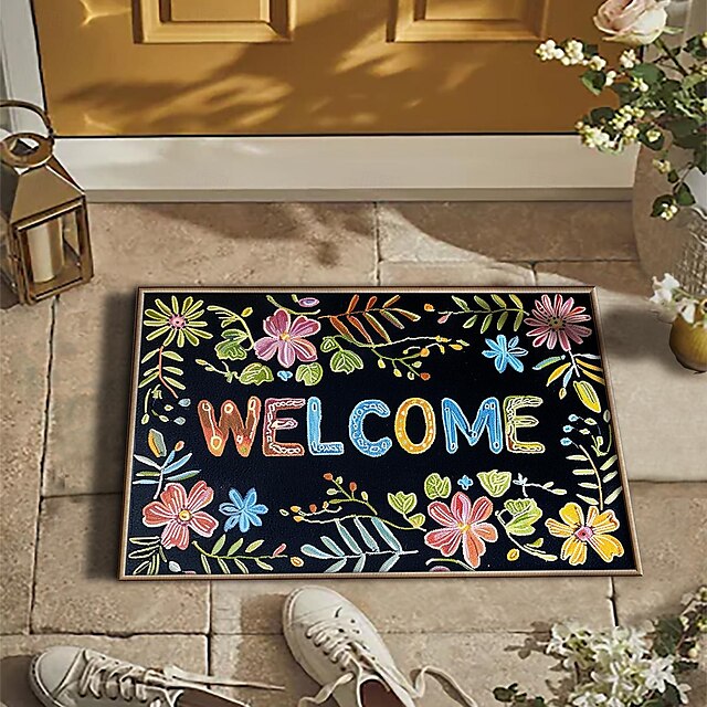 Chess Board Doormat Kitchen Mat Floor Mat Non-Slip Area Rug Oil Proof Rug Indoor Outdoor Mat Bedroom Decor Bathroom Mat Entrance Rug