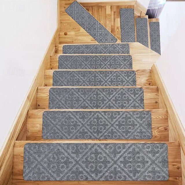 Leaf Carpet Stair Treads for Wooden Steps Stairs Carpet Tape Peel and Stick with Double Adhesive Tape