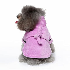 Pet Dog Bathrobe Soft Pet Bath Quick Drying Towel Clothes Pet Super Absorbent Hood Dog Bath Towel Pet Accessories for Cats Puppy Small Dogs