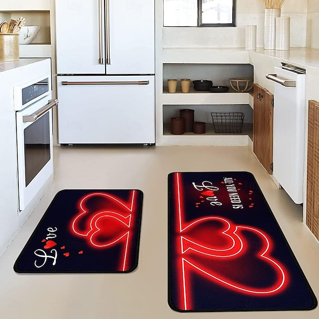 Valentine's Day Area Rug Kitchen Mat Non-Slip Oil Proof Floor Mat Livingroom Rug Indoor Outdoor Mat Bedroom Decor Bathroom Mat Entrance Rug Door Mat