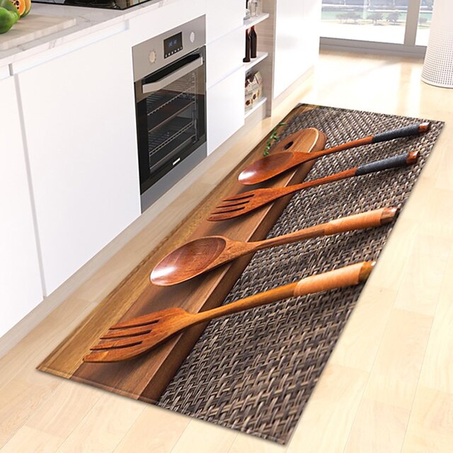 Cutlery Area Rug Kitchen Mat Non-Slip Oil Proof Floor Mat Livingroom Rug Indoor Outdoor Mat Bedroom Decor Bathroom Mat Entrance Rug Door Mat