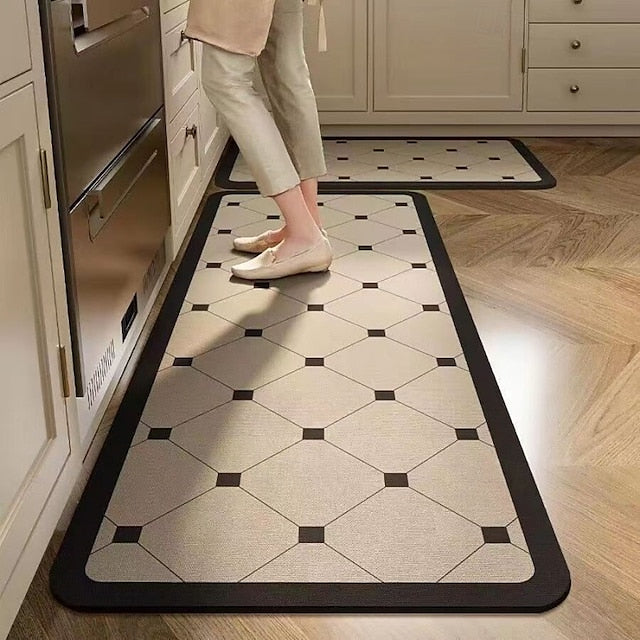 Geometric Area Rug Kitchen Mat Non-Slip Oil Proof Floor Mat Livingroom Rug Indoor Outdoor Mat Bedroom Decor Bathroom Mat Entrance Rug Door Mat