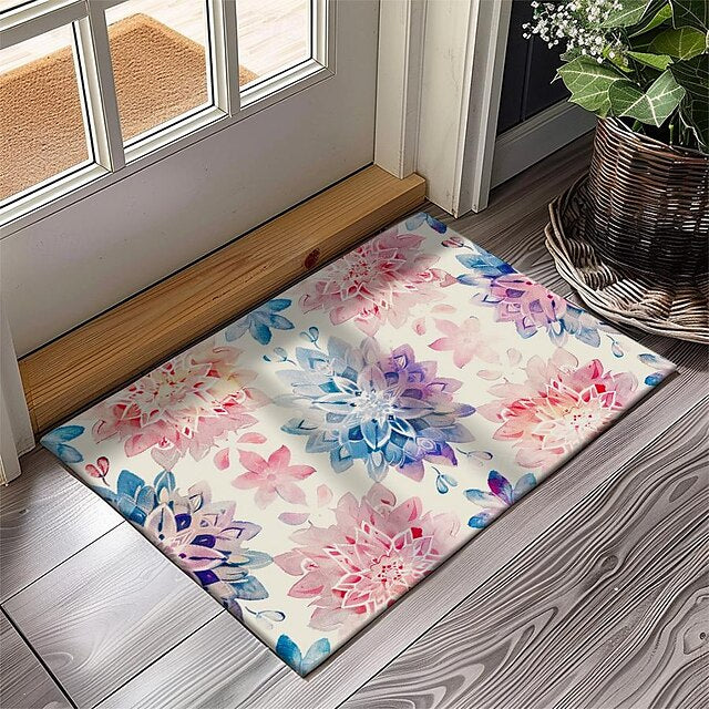 3D Flower Doormat Kitchen Mat Floor Mat Non-Slip Area Rug Oil Proof Rug Indoor Outdoor Mat Bedroom Decor Bathroom Mat Entrance Entryway Rug