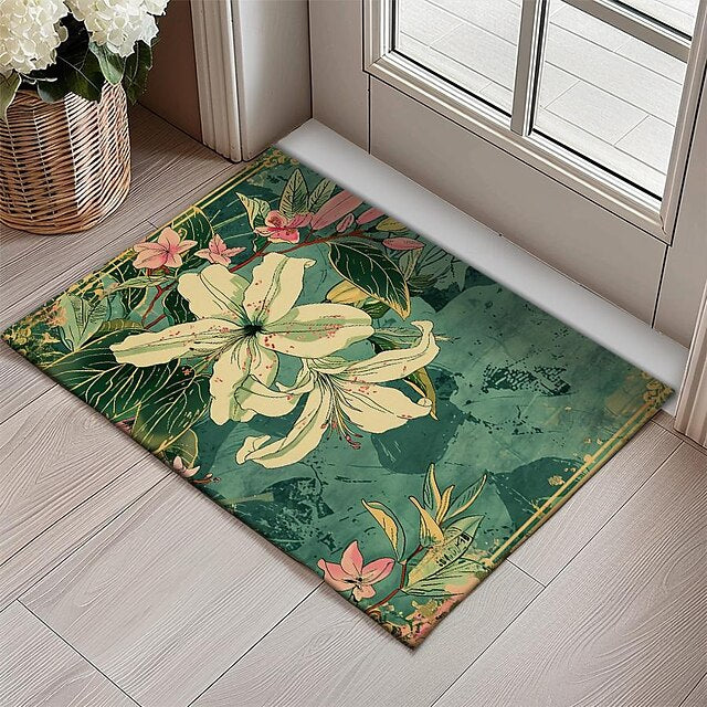 Countryside Tuilps Doormat Floor Mats Washable Rugs Kitchen Mat Non-Slip Oil Proof Rug Indoor Outdoor Mat Bedroom Decor Bathroom Mat Entrance Rug