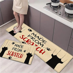 Love Cat Area Rug Kitchen Mat Non-Slip Oil Proof Floor Mat Livingroom Rug Indoor Outdoor Mat Bedroom Decor Bathroom Mat Entrance Rug Door Mat