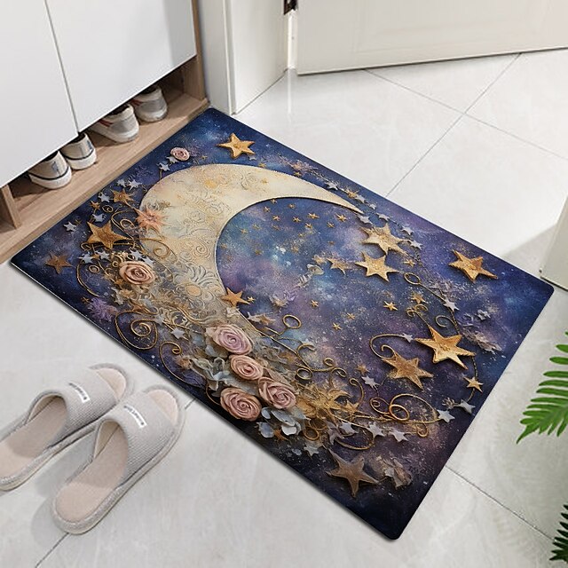 Purple Landscape Doormat Floor Mats Washable Rugs Kitchen Mat Non-Slip Oil Proof Rug Indoor Outdoor Mat Bedroom Decor Bathroom Mat Entrance Rug