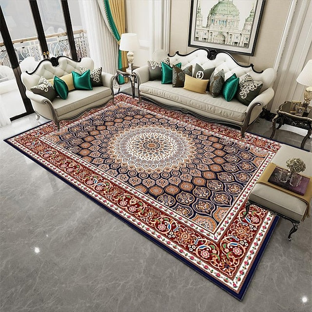 Bohemian Persian Floor Mat Area Rug Non Slip Living Room Sofa Blanket Coffee Table Mat